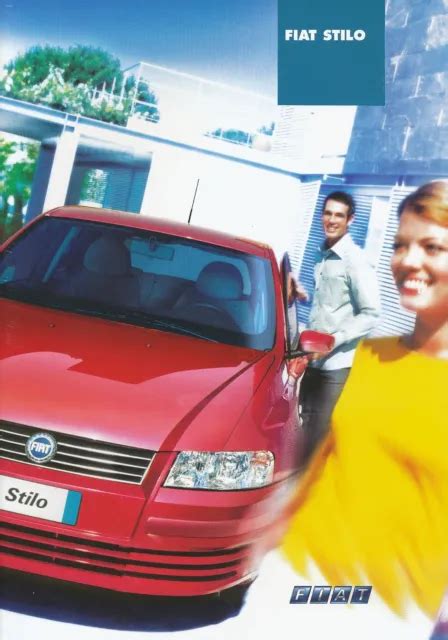 FIAT STILO PROSPEKT 2001 8 01 D Brochure Prospectus Catalogus Broszura