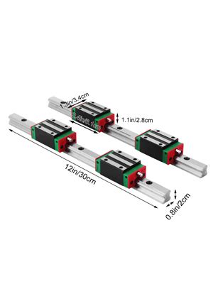 Vevor Miniature Rail Lin Aire Guide Mm Rail Lin Aire X Bloc De