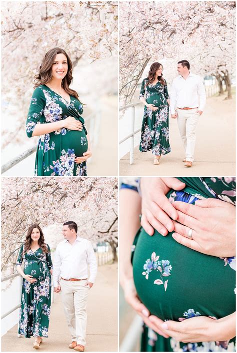 D C Cherry Blossoms Maternity Session Maternity Portraits Maternity