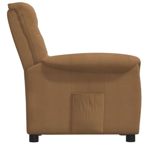 Home Fauteuil Inclinable Taupe Tissu Microfibre Lestendances Fr