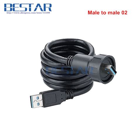 USB 3 0 Wasserdichten Stecker Ip67 1 mt 3ft Männlich zu Weiblich