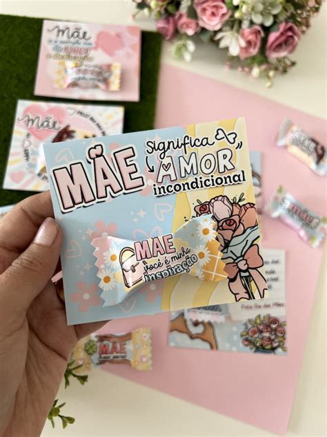 Bala Personalizada Cart O Lembrancinha Mimo Dia Das M Es