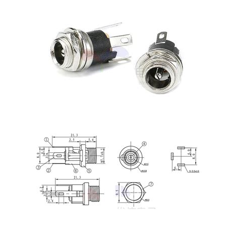 Mm Mm Panel Chassis Mount Dc Socket Charger Power Jack Plug