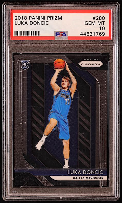 Luka Doncic 2018 19 Panini Prizm 280 RC PSA 10 Pristine Auction