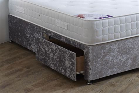 Crush Velvet Divan Base Divan Storage Bases Magna Beds