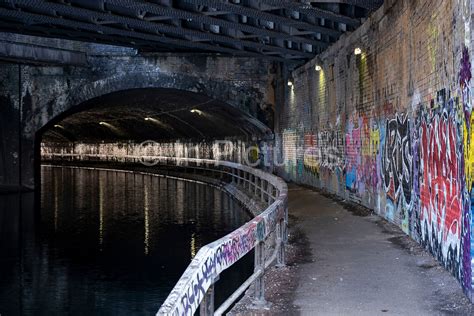 Canal Graffiti In Central Birmingham In Pictures