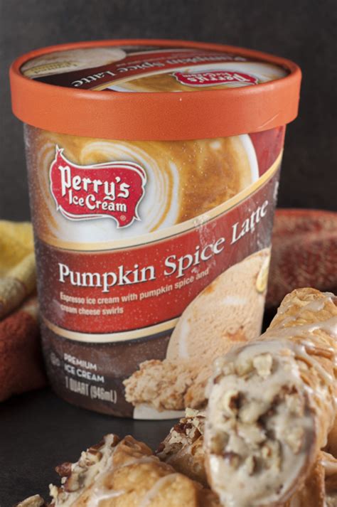 Pumpkin Spice Ice Cream Stuffed Cannoli Wishes And Dishes