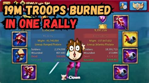 19 Million Troops Burn In One Rally Lords Mobile War Rallies