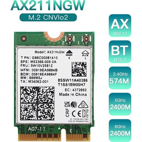 Humble AX211NGW Wifi 6e M 2 Anahtar E Cnvio2 Çift Bant Fiyatı