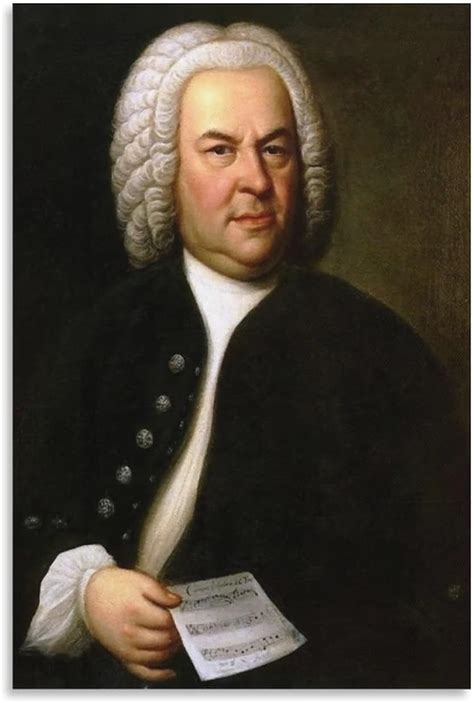 Wall Paintings Johann Sebastian Bach Portrait Art Print