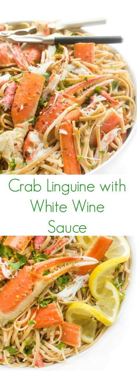 Crab Linguine In A White Wine Garlic Sauce A Fast Pasta Recipe Fast