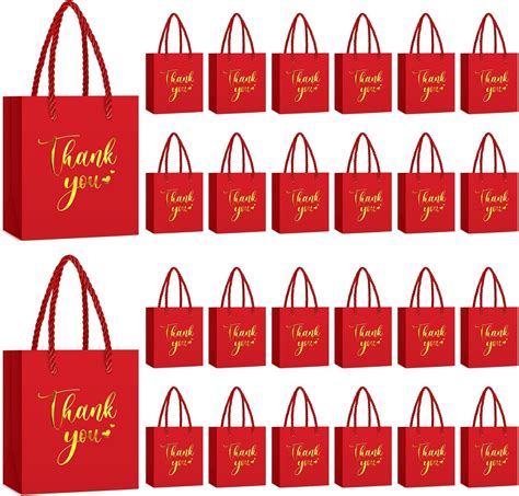 Amazon Jetec Thank You Gift Bags Pcs Kraft Paper Bags With