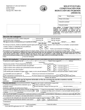 Fillable Online Lni Wa F Application For Lep Compensation