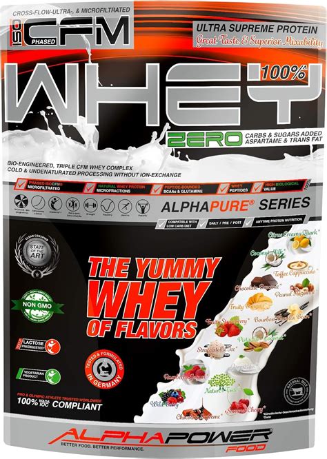 ALPHAPOWER FOOD 100 Pure CFM Whey Protein Isolate Poudre De