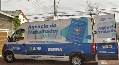 Unidade M Vel Do Sine Da Serra Esteve No Bairro Tubar O Capixaba Rep Rter