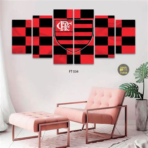 Quadro Do Flamengo Time De Futebol Decora O Sala Quarto No Elo Lu