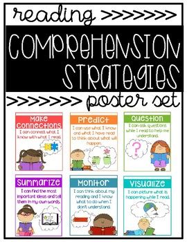 Reading Comprehension Strategy Posters By Megan Schreiber TPT