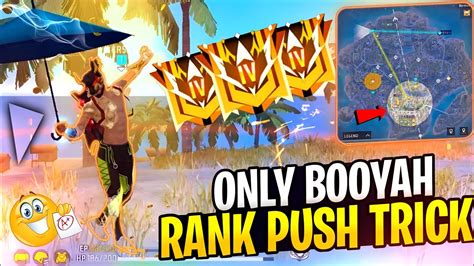 Only Booyah Solo Rank Push Tips And Tricks Safe Zone Glitch Rank Push