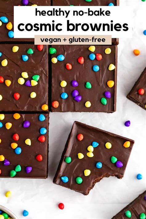 No Bake Vegan Cosmic Brownies Purely Kaylie