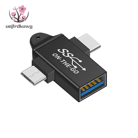 2 In 1 อะแดปเตอร์แปลง Usb C เป็น Usb 3 0 Otg Type C Micro Otg Shopee Thailand