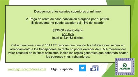 Agnus Contadores Descuentos A Los Salarios