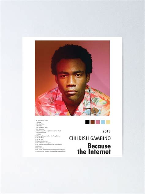 "Because the Internet Album Cover Classic" Poster for Sale by JamesAlan01 | Redbubble