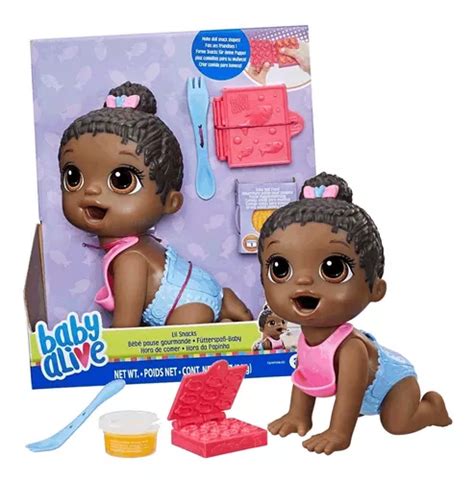 Baby Alive Boneca Negra Hora Da Papinha Negra 20cm Hasbro