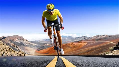 Premium Photo Professional Road Bicycle Racer In Action