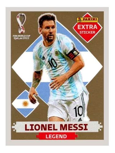 Figurinha Lionel Messi Ouro Oficial Rara Copa Qatar 2022