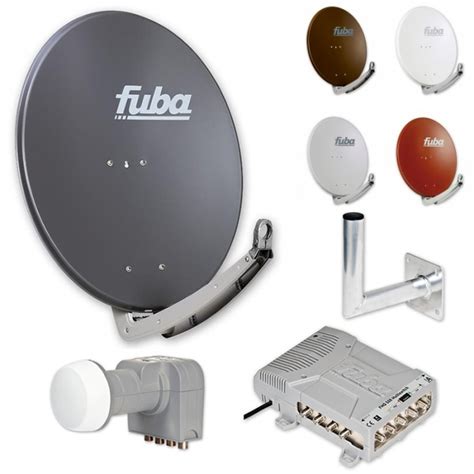 Fuba Hd Satelliten Anlage 8 Teilnehmer Fuba Daa 780 In Wunschfarbe Dek 407 Quattro Lnb