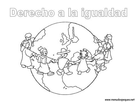 Derecho a la igualdad Dibujos día del niño Learning spanish Color