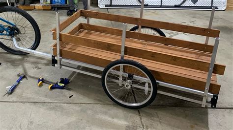 Building A Bike Cargo Trailer With Wikes DIY Bicycle Kit YouTube