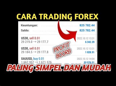 Cara Trading Forex Market XAUUSD Paling Mudah Dan Simpel YouTube