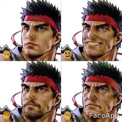 faceapp street fighter ryu