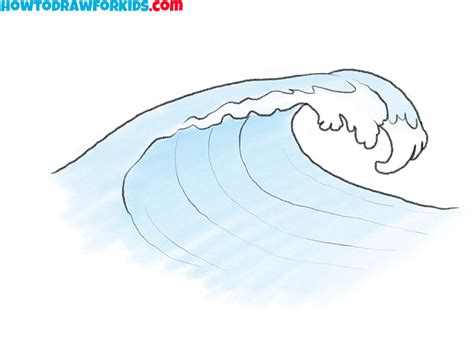 How to Draw a Wave - Easy Drawing Tutorial For Kids