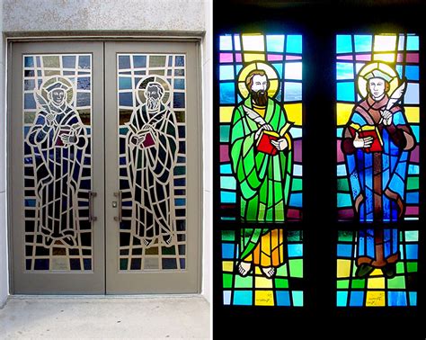 Stained Glass Church Doors Atelier Yuwa Ciao Jp