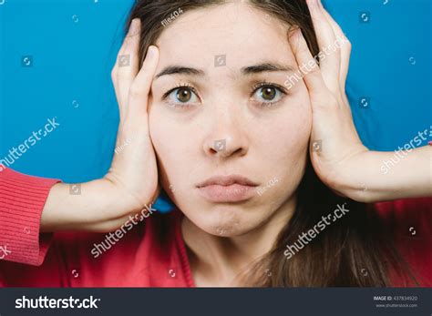 Woman Afraid Fear Stock Photo 437834920 Shutterstock