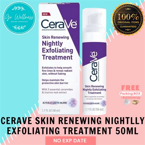 Jual Cerave Skin Renewing Nightly Exfoliating Treatment 50ml Shopee Indonesia