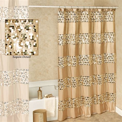 Gold Bathroom Decor Gold Shower Curtain Sequin Shower Curtain