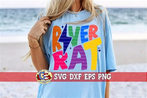 River Rat Svg Dxf Eps Png Summer Svg Float Svg Summer Svg River Rat Lightning Bolt Svg River