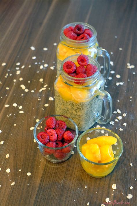 Overnight Oat Chia Pudding For Breakfast Veganvvocals