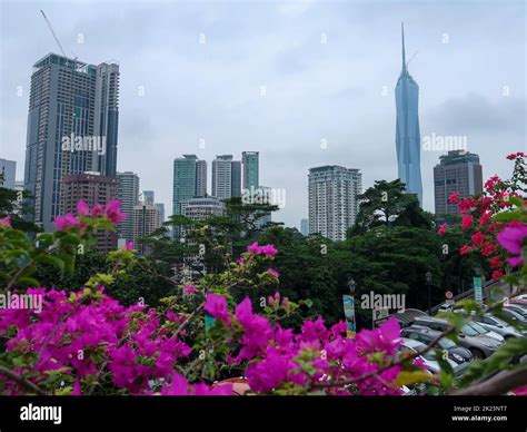 Kuala lumpur skyline with KL Tower and Merdeka Square Stock Photo - Alamy