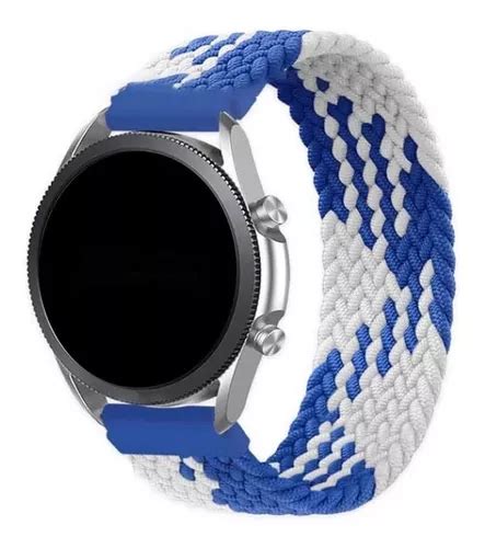 Pulseira Mm Nylon Tran Ada Infinito Para Amazfit Gtr Mm Cor Azul