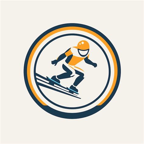 Premium Vector Snowboarder Logo Emblem Or Badge Vector Illustration