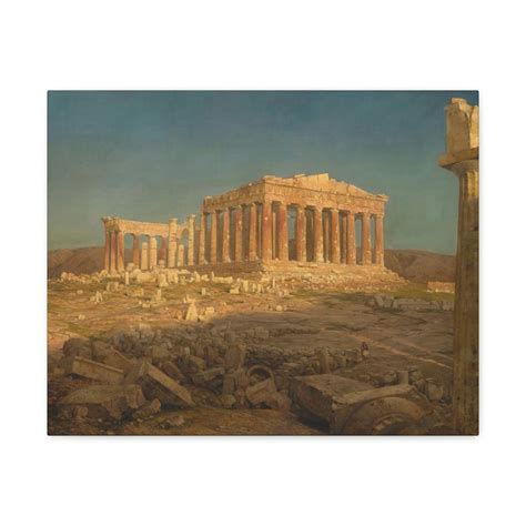 Frederic Edwin Church The Parthenon Canvas Gallery Wraps Etsy