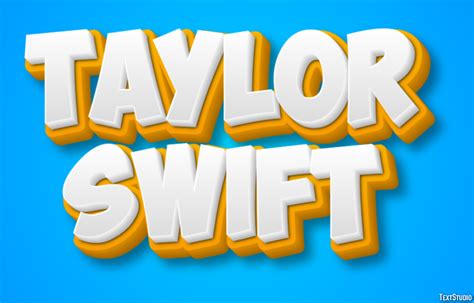 Taylor Swift Text Effect and Logo Design Celebrity