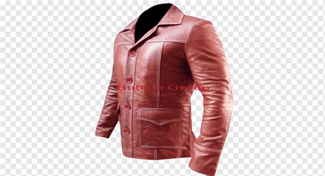 Chaqueta De Cuero De La Manga Textil Brad Pitt Famosos Textil Cuero