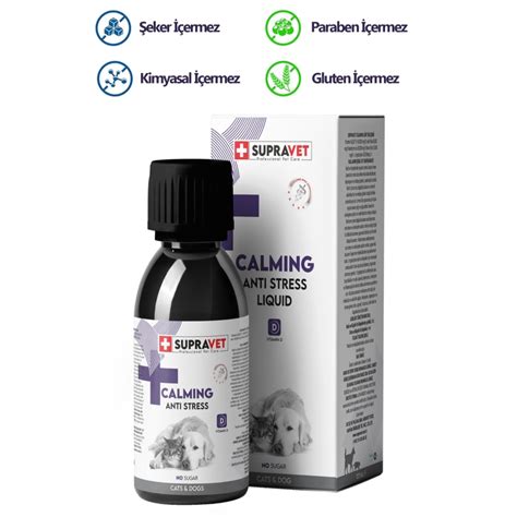 Supravet Calming Anti Stress Kedi ve Köpekler İçin Sıvı Sakinleştirici