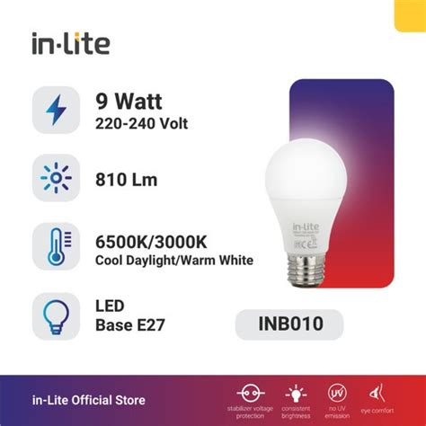 Jual Lampu Led Inlite W Watt Bulb Inb W In Lite Value Series