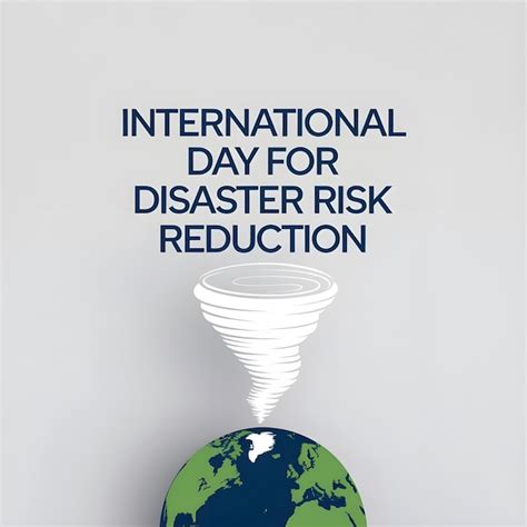 Vector International Day For Disaster Risk Reduction Premium Ai